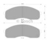 BOSCH 0 986 505 096 Brake Pad Set, disc brake